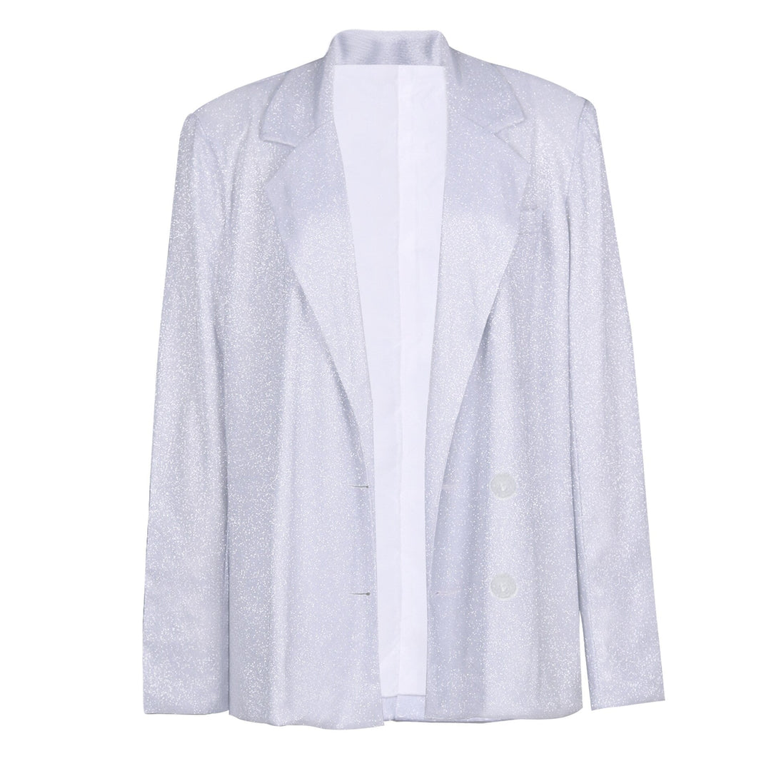 Glitzer Party Outfit Damen | Dreiteiler Set mit Blazer | Abendmode Trend-Top-S-Luzern Mode