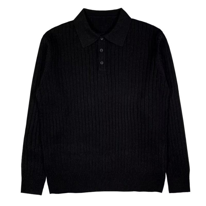 Herren Strickpullover mit Rippstruktur für kalte Tage-Luzern Mode