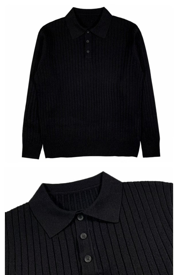 Herren Strickpullover mit Rippstruktur für kalte Tage-Luzern Mode