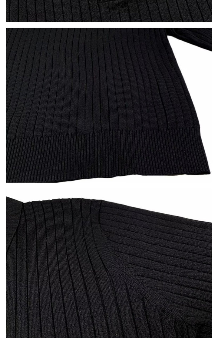 Herren Strickpullover mit Rippstruktur für kalte Tage-Luzern Mode
