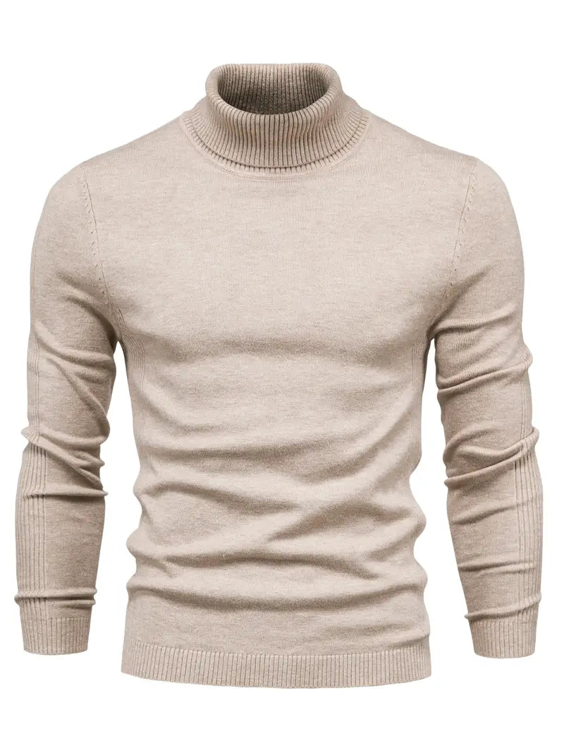 Hochwertiger Strickstoff für Bekleidung und Accessoires-Beige-S-Luzern Mode