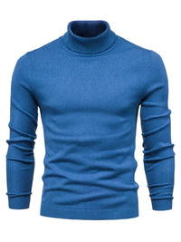 Hochwertiger Strickstoff für Bekleidung und Accessoires-Blau-S-Luzern Mode