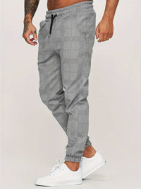 Herren Jogginghose kariert - Bequeme Freizeithose kaufen-Luzern Mode