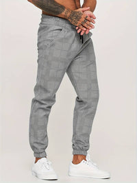 Herren Jogginghose kariert - Bequeme Freizeithose kaufen-Luzern Mode