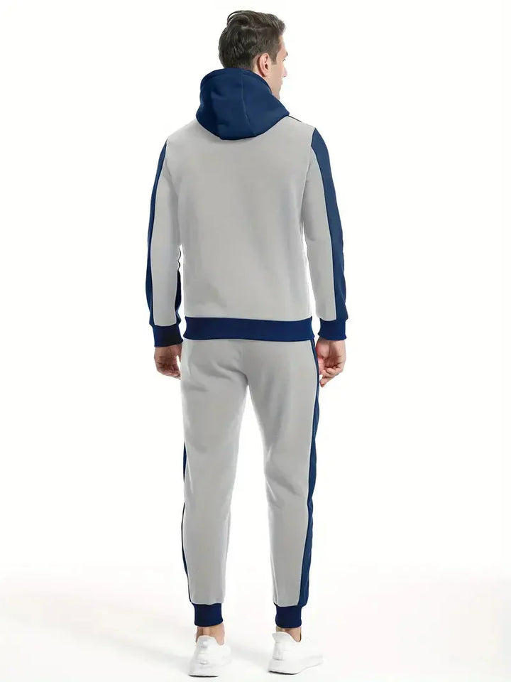 Herren Jogginganzug mit Kapuze und Reißverschluss Set-Luzern Mode