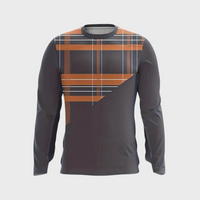 Herren Jogginganzug mit Karomuster Langarmshirt Set-Luzern Mode
