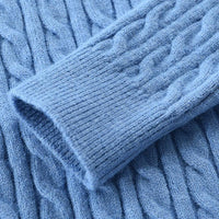 Herren Strickpullover mit Zopfmuster - Weicher Winterpullover-Luzern Mode