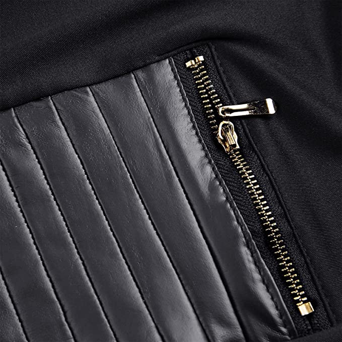 Schwarze Leder Damenhose | Hohe Taille | Vegan | Skinny | Stretchband-Luzern Mode