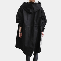 Damen Übergangsjacke mit Kapuze und Taschen - Lässig-Luzern Mode