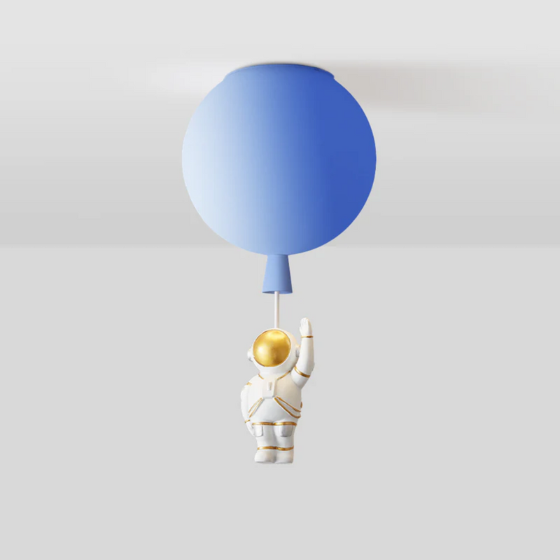 Kinderzimmer Deckenleuchte | Mond Astronaut LED Nachhaltig Stimmungsvoll Einzigartig-Blau-A-25 cm-Luzern Mode