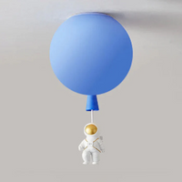 Kinderzimmer Deckenleuchte | Mond Astronaut LED Nachhaltig Stimmungsvoll Einzigartig-Blau-B-25 cm-Luzern Mode