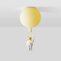 Kinderzimmer Deckenleuchte | Mond Astronaut LED Nachhaltig Stimmungsvoll Einzigartig-Gelb-A-25 cm-Luzern Mode
