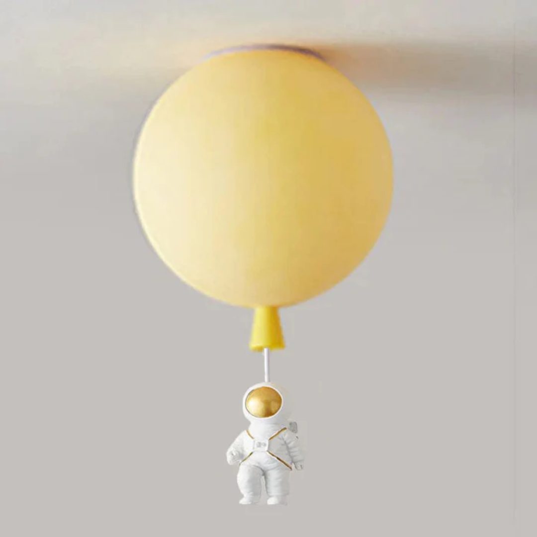 Kinderzimmer Deckenleuchte | Mond Astronaut LED Nachhaltig Stimmungsvoll Einzigartig-Gelb-B-25 cm-Luzern Mode