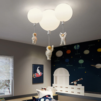 Kinderzimmer Deckenleuchte | Mond Astronaut LED Nachhaltig Stimmungsvoll Einzigartig-Luzern Mode
