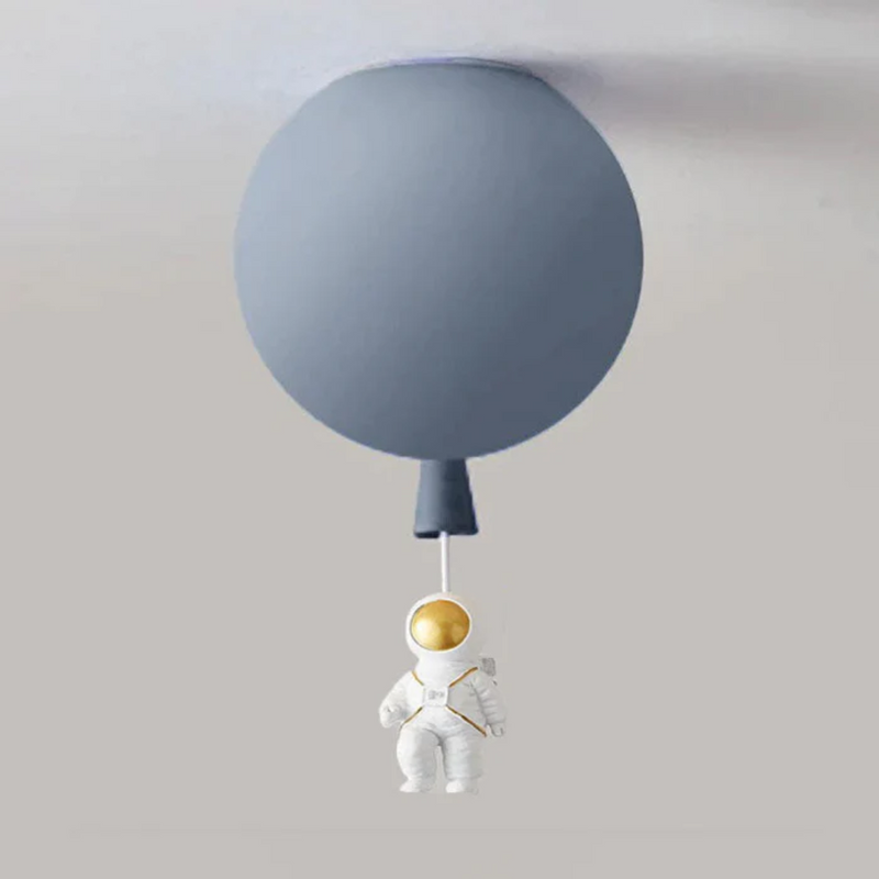 Kinderzimmer Deckenleuchte | Mond Astronaut LED Nachhaltig Stimmungsvoll Einzigartig-Grau-B-25 cm-Luzern Mode