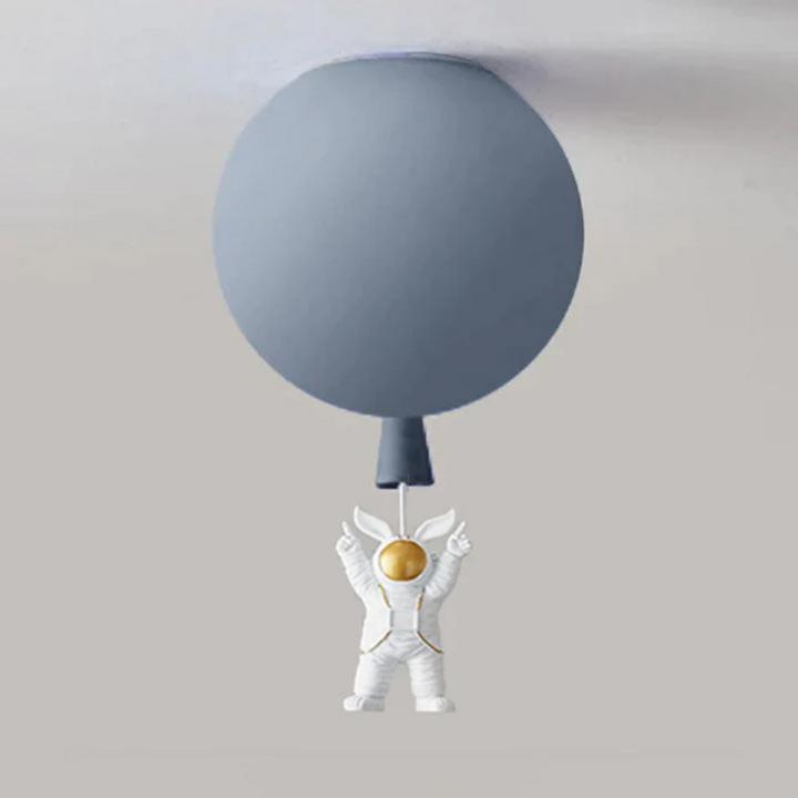 Kinderzimmer Deckenleuchte | Mond Astronaut LED Nachhaltig Stimmungsvoll Einzigartig-Grau-C-25 cm-Luzern Mode