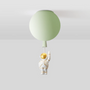 Kinderzimmer Deckenleuchte | Mond Astronaut LED Nachhaltig Stimmungsvoll Einzigartig-Grün-A-25 cm-Luzern Mode