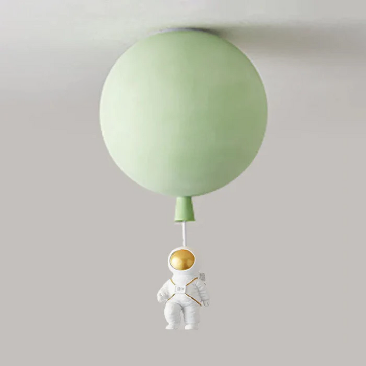 Kinderzimmer Deckenleuchte | Mond Astronaut LED Nachhaltig Stimmungsvoll Einzigartig-Grün-B-25 cm-Luzern Mode
