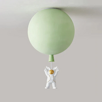 Kinderzimmer Deckenleuchte | Mond Astronaut LED Nachhaltig Stimmungsvoll Einzigartig-Grün-C-25 cm-Luzern Mode