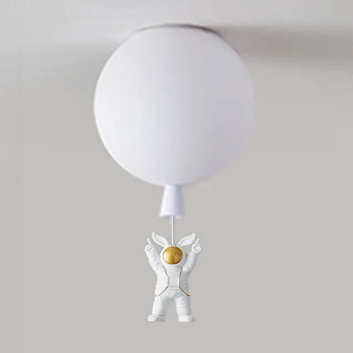Kinderzimmer Deckenleuchte | Mond Astronaut LED Nachhaltig Stimmungsvoll Einzigartig-Weiß-C-25 cm-Luzern Mode