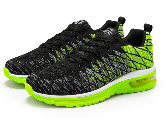 Damen Laufschuhe mit Luftpolstersohle für Komfort-Grün-35-Luzern Mode
