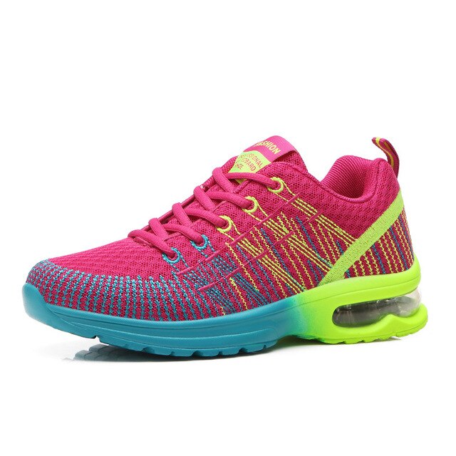 Damen Laufschuhe mit Luftpolstersohle für Komfort-Rosa-35-Luzern Mode