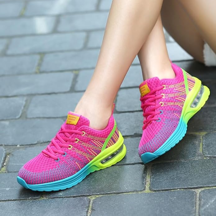 Damen Laufschuhe mit Luftpolstersohle für Komfort-Luzern Mode