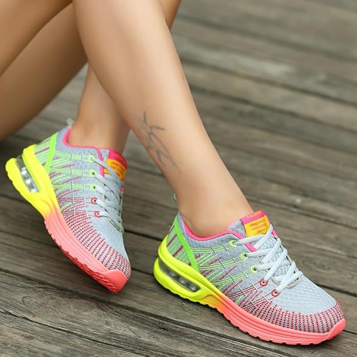 Damen Laufschuhe mit Luftpolstersohle für Komfort-Luzern Mode