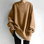 Unisex Oversized Pullover für Herbst- und Wintermode - Trendige Styles-Braun-S-Luzern Mode
