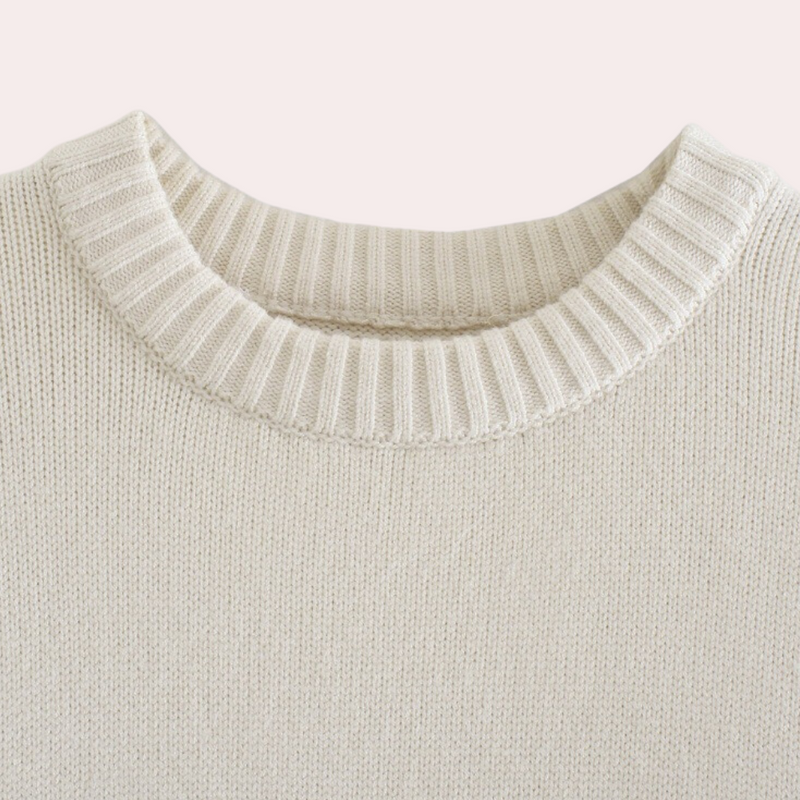 Oversized Gestreifter Damenpullover aus Baumwolle - Bequem & Stilvoll-Luzern Mode