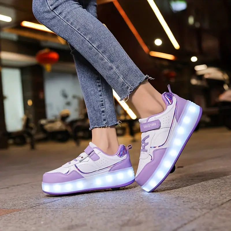 LED Leuchtende Sneaker für Kinder mit USB-Aufladung-Luzern Mode