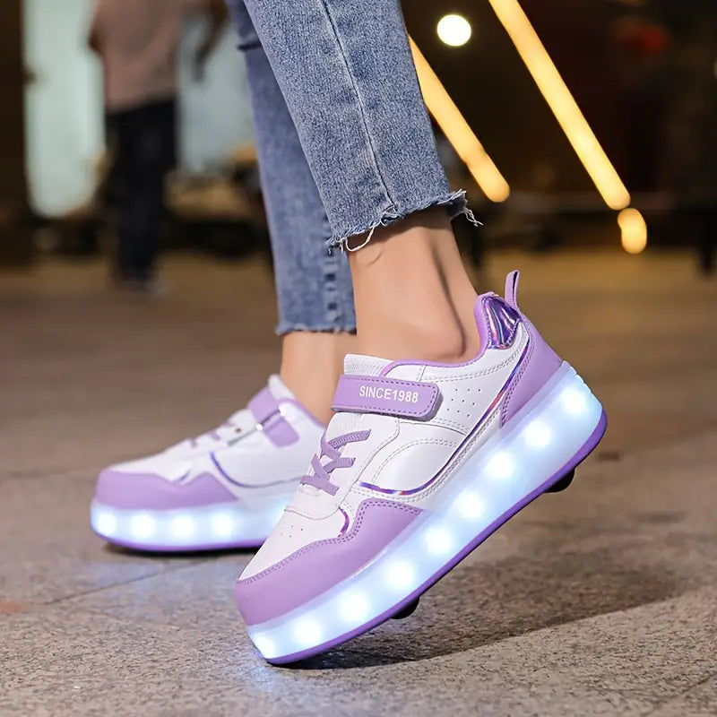 LED Leuchtende Sneaker für Kinder mit USB-Aufladung-Luzern Mode