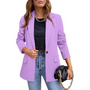 Damenblazer elegant für Büro und Freizeitmode kaufen-Lila-S-Luzern Mode