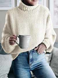 Damen Strickpullover mit Rollkragen - Gemütlicher Winterlook-Luzern Mode
