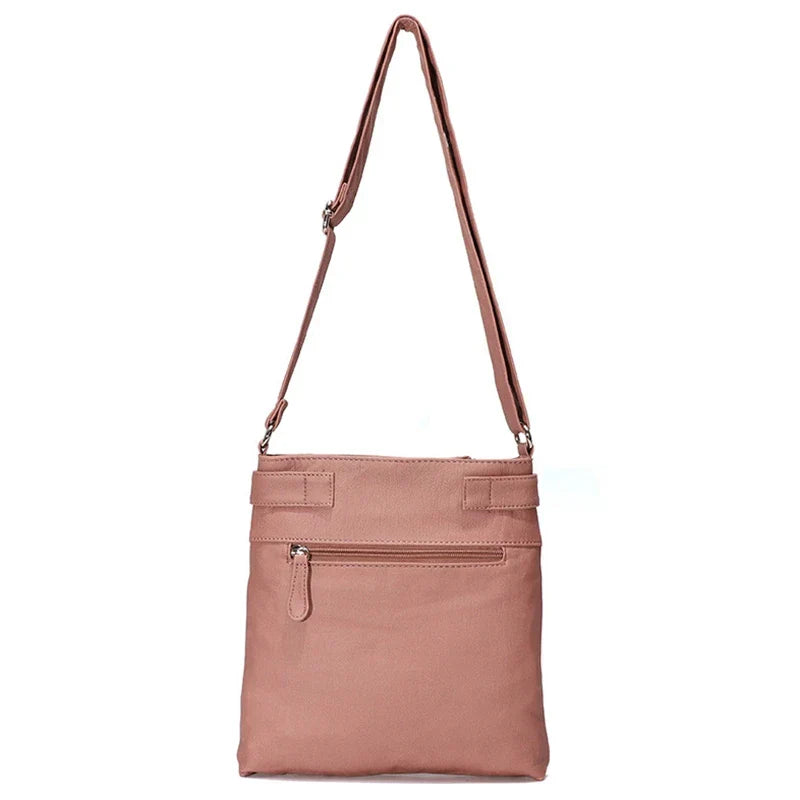 Damen Crossbody Tasche mit Mehreren Fächern Lederoptik-Luzern Mode