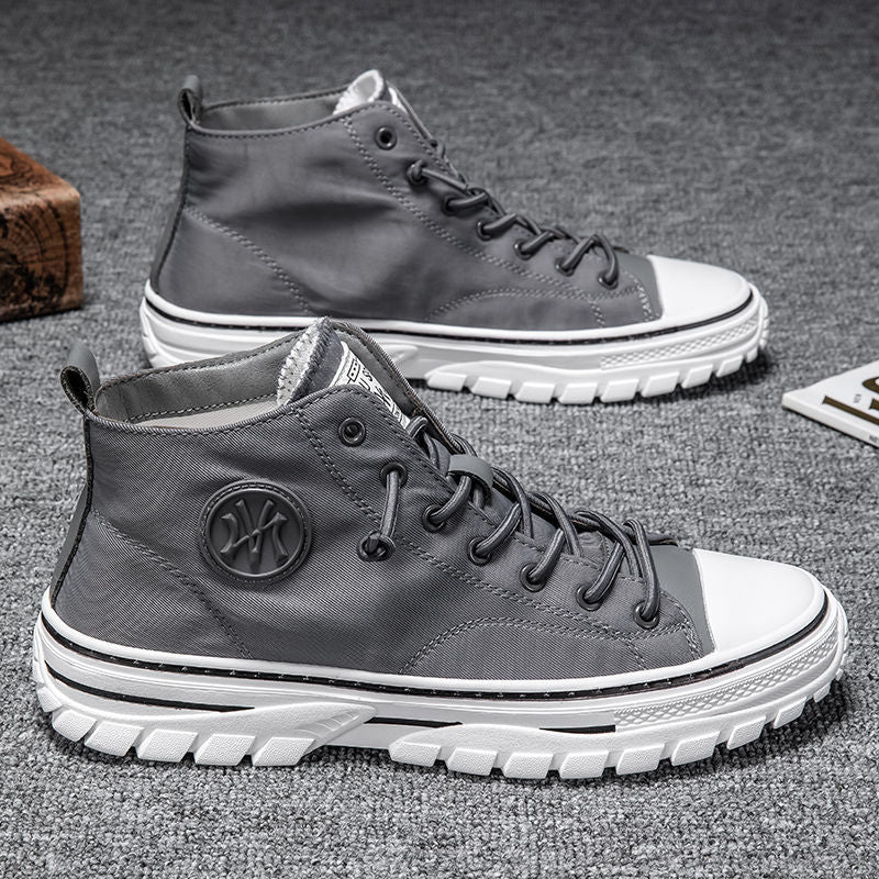 Herren Sneaker High-Top mit Komfortsohle und Logo-Design-Luzern Mode