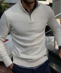 Herren Strickpullover mit Reißverschluss - Elegant und Bequem-Luzern Mode