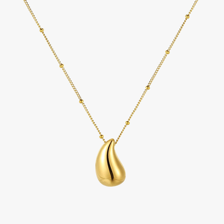 Halskette für Damen | Tropfen-Anhänger | Klassisch | Gold | Elegant-Luzern Mode