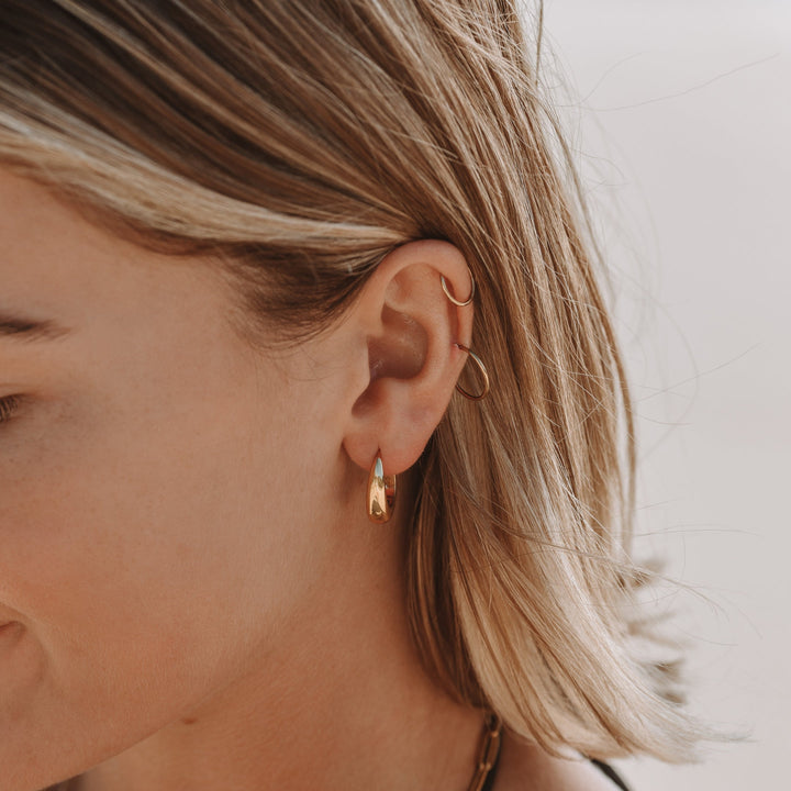 Ohrringe für Damen | Klassisch | Gold | Minimalistisch | Elegant-Luzern Mode