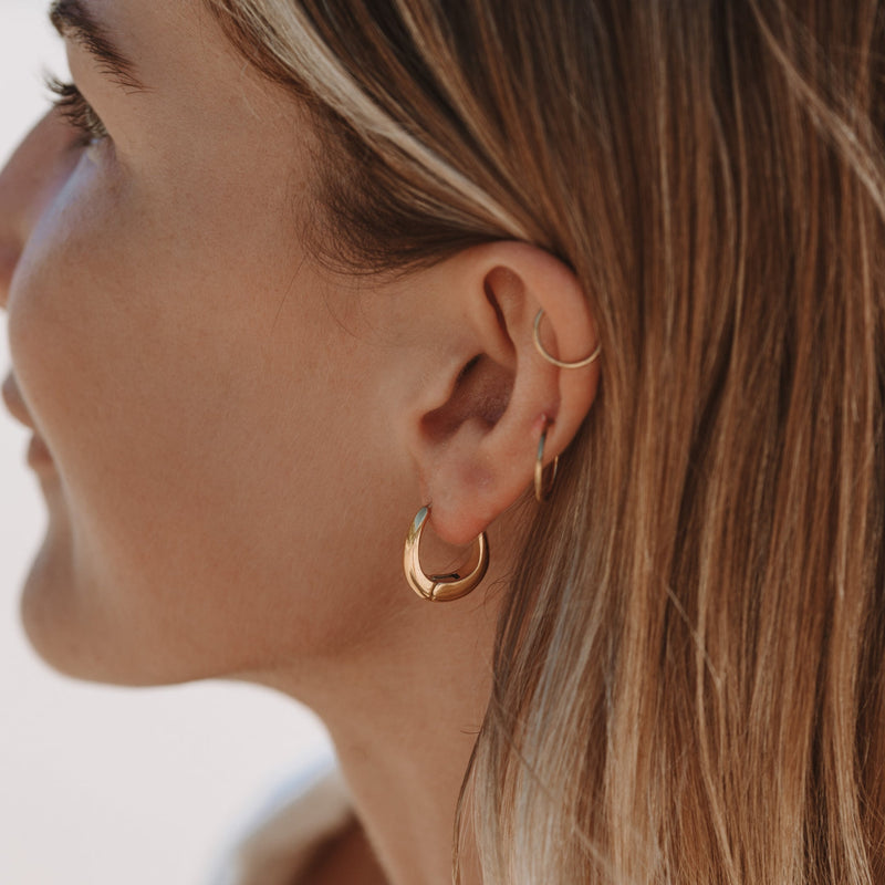 Ohrringe für Damen | Klassisch | Gold | Minimalistisch | Elegant-Luzern Mode