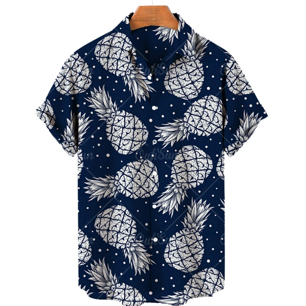 Tropisches Hawaii-Hemd mit kurzen Ärmeln – Mateo