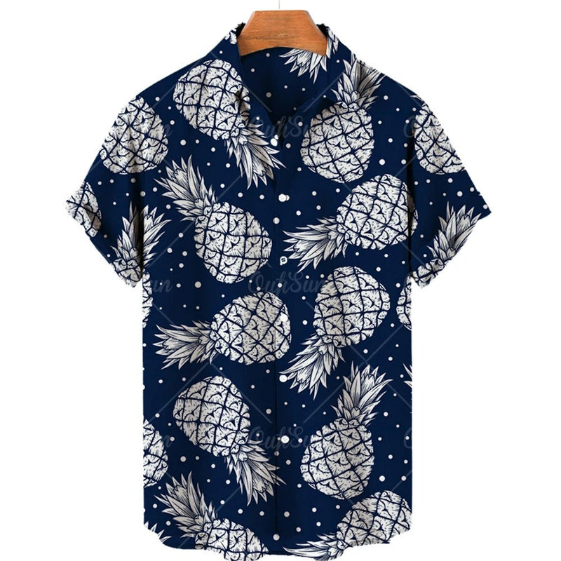 Tropisches Hawaii-Hemd mit kurzen Ärmeln – Mateo