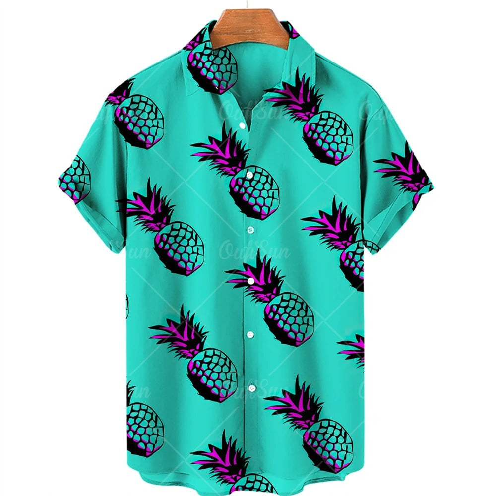 Tropisches Hawaii-Hemd mit kurzen Ärmeln – Mateo