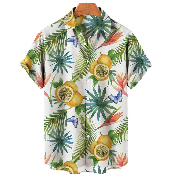 Tropisches Hawaii-Hemd mit kurzen Ärmeln – Mateo