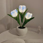 Tulpenförmige Lampe | Bouquet | LED | USB-C | Bunt | Hitzebeständig-3 Blaue-Batterien-Luzern Mode