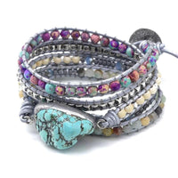 Wickelarmband | Heilend | Schützend | Steine | Stilvoll | Einzigartig | Handgefertigt-Luzern Mode