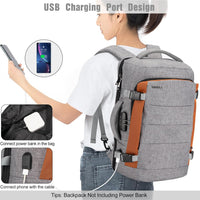 40L Wasserdichter Reise-Laptop-Rucksack mit USB-Anschluss & Diebstahlschutz – AeroPack