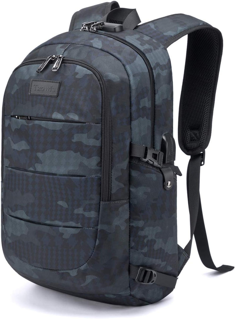 Extra großer Anti-Diebstahl Laptop- und Reiserucksack mit USB-Anschluss – 30–50L