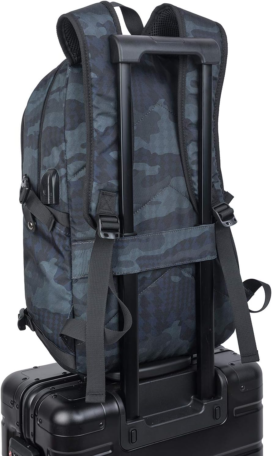 Extra großer Anti-Diebstahl Laptop- und Reiserucksack mit USB-Anschluss – 30–50L