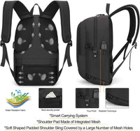 Extra großer Anti-Diebstahl Laptop- und Reiserucksack mit USB-Anschluss – 30–50L